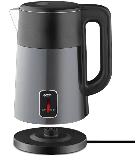 Електричний дисковий чайник Bitek BT-7955 на 2.5 л 1800W настільний електрочайник Бітек BT7955 з підтримкою теплового режиму й автовідключенням