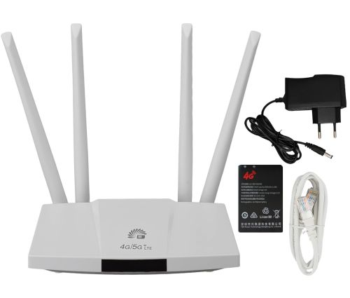 Бездротовий LTE маршрутизатор Dual Function B828 4G/5G 300 Мбіт/с зі слотом для SIM карти, акумуляторний Wi-Fi роутер до 300Mb/s 4 зовнішні антени