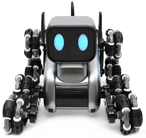 Трюкова собака робот Champions Stunt Robot Dog восьмиколісний щеня зі звуковими і світловими ефектами на радіокеруванні пультом і жестами USB