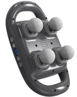 Масажер перкусійний Massage Gun TosWa FZ-668 для масажу всього тіла 4 головки, Ручний акумуляторний 9 режимів 20 швидкостей для м'язів і релаксації