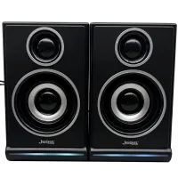 Проводные компьютерные колонки Jedel S-578 2.0 6W стерео RGB колонка с регулировкой громкости, акустика с подсветкой для ПК и ноутбука от USB