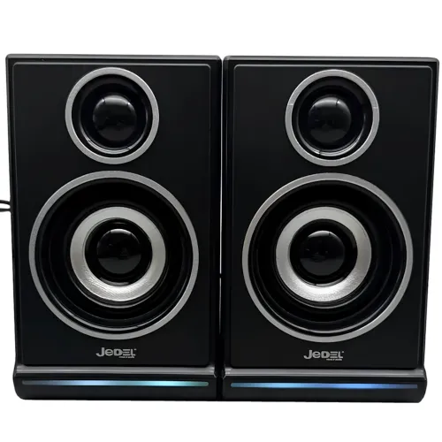 Проводные компьютерные колонки Jedel S-578 2.0 6W стерео RGB колонка с регулировкой громкости, акустика с подсветкой для ПК и ноутбука от USB