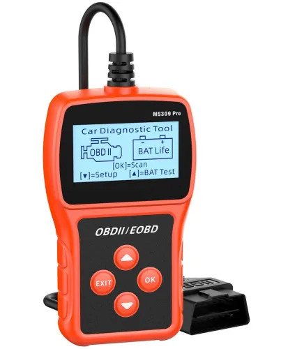 Автомобильный сканер OBDII/EOBD MS309PRO для диагностики ошибок двигателя авто, детектор неисправности, диагностический автосканер с дисплеем OBD2