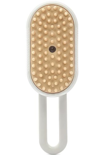 Парова щітка для котів і собак Steamy Pet Brush E-W3317 електрична гребінець з розпилювачем пара для вичісування шерсті тварин USB XL-889