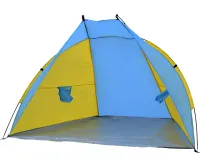Пляжний двомісний намет-тент «Ракушка» Send Tent WM-0T103, синій, 210×120×105 см — автоматичний туристичний намет-тент із каркасом для кемпінгу