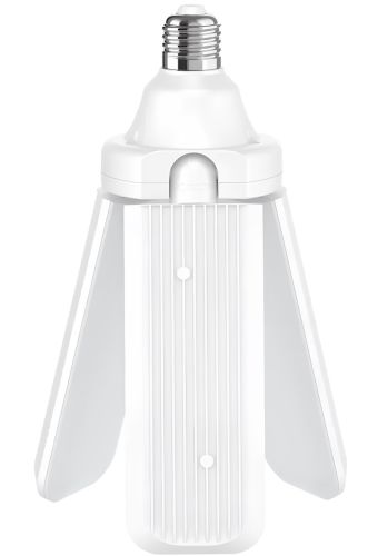 Світлодіодна складна лампа Fan Blade Led 45W з цоколем E27 акумуляторний розкладний потрійний ліхтар трансформер на три лопаті 220v Холодний білий