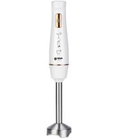 Занурювальний кухонний блендер Bitek BT-313W 1600W з пластиковою чашею на 600 мл електричний ручний подрібнювач Бітек від мережі BT313W Білий