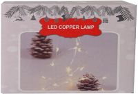 Внутрішня гірлянда Водоспад Штора Біла 3x2 м Copper на мідному дроті 200 діодів 7907 світлодіодна гірлянда Xmas 200 LED W-9 3мx2м