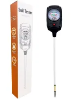 Аналізатор ґрунту для вимірювання вологості Soil Tester S-9 3 в 1 тестер вимірювач для контролю pH і родючості для саду, городу та кімнатних рослин