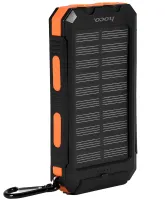 Портативний зарядний пристрій HOCO J164 Power Bank 8000mAh з сонячною панеллю і ліхтариком Solar 10W зовнішній акумулятор повербанк для зарядки
