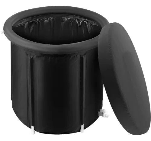 Надувна бочка для моржування Ice Bath Spa BF-300 300 л кругла каркасна ванна для крижаної терапії та відновлення, купіль для холодних ванн