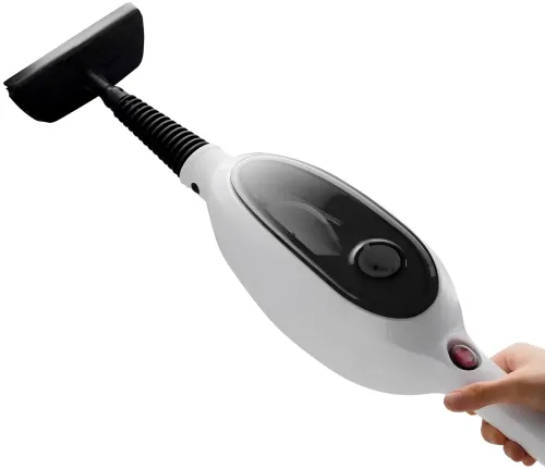 Ручна парова швабра Steam Mop PR-355 12-в-1, 300 мл — пароочищувач високого тиску з баком для води та насадками для прибирання та миття підлоги, що працює від мережі