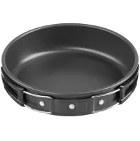 Туристичний кухонний набір посуду Cooking Set SY-200 «2 в 1»: комплект, що складається зі сковорідки, каструлі та кухонного приладдя, у чохлі для кемпінгу DS-200
