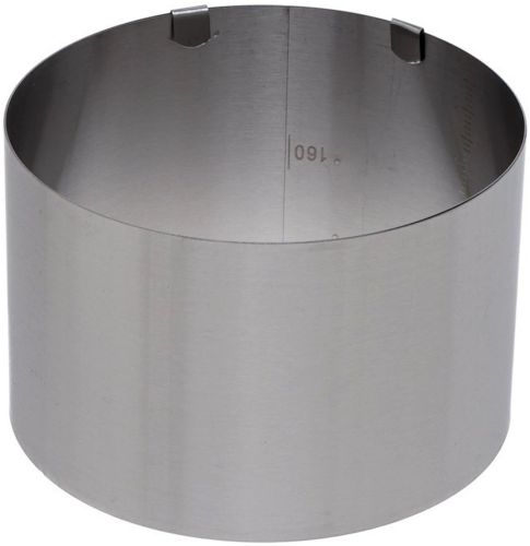 Роз'ємне кондитерське кільце cake Ring PS286-3 16-30см кулінарна розсувна кругла форма без дна для випічки, складання тортів і салатів h-10 см