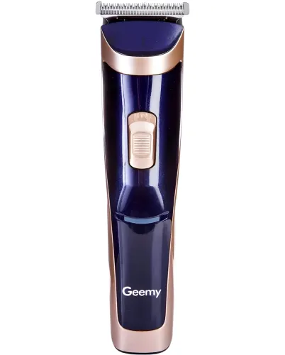 Бездротова машинка для стрижки волосся Gemei GM-6005 професійний акумуляторний тример для окантовки бороди та вусів зі змінними насадками Geemy