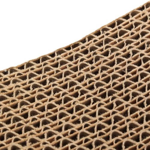 Когтеточка лежанка для кішок Cat Scratching Board 2 в 1 підлогова складна іграшка з м'ячиком для гри з гофрокартону, розкладний чарівний орган
