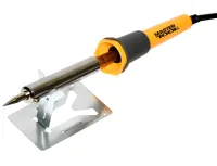 Контактний електричний паяльник Mastertool 44-0009 80W електропаяльник на підставці для з'єднання та паяння деталей і проводів від мережі 220V WL-9