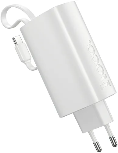 Мережевий зарядний пристрій Hoco J148 PD20W Power Bank 5000 mAh портативний зовнішній акумулятор Type-C повербанк з кабелем і адаптером для зарядки