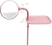 Органайзер для косметики Cosmetic organizer and mirror 7009 настільний бокс з дзеркалом і висувними ящиками, полички для зберігання біжутерії Білий
