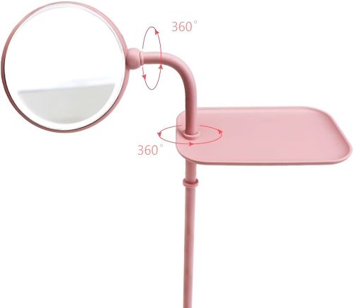 Органайзер для косметики Cosmetic organizer and mirror 7009 настільний бокс з дзеркалом і висувними ящиками, полички для зберігання біжутерії Білий