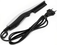 Електрична гребінець для бороди і вусів Quick Curling Styler V2 випрямляч для укладання і вирівнювання волосся з керамічним покриттям від мережі