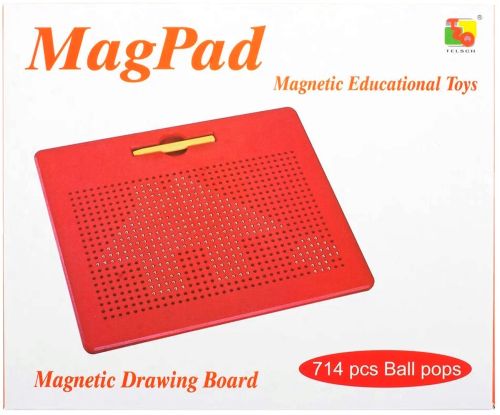 Магнітна дошка для малювання кульками MagPad 1763-2 на 714 магнітів зі стилусом, дитячий розвиваючий Магнітний планшет для творчості TSQ-714
