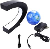 Ночник левитирующий глобус Magnetic Levitation Globe магнитный летающий ночник Карта мира, светодиодная LED лампа с RGB подсветкой от сети 220В