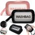 Косметичка органайзер для хранения косметики Washbag XL-1018 прозрачная дорожная сумка, водонепроницаемый несессер на молнии с ручкой Travel Bag