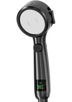 Лійка для душу з індикатором температури Multifunctional Shower Head душова гарнітура 4 режими струменя, турбо насадка з LED дисплеєм і перемикачем