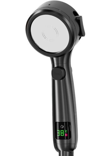 Лійка для душу з індикатором температури Multifunctional Shower Head душова гарнітура 4 режими струменя, турбо насадка з LED дисплеєм і перемикачем