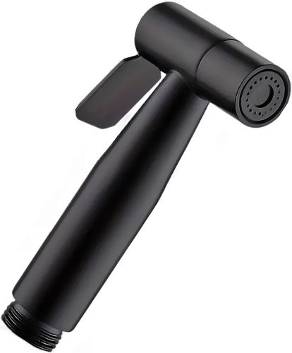 Набір для гігієнічного душу Handheld bidet Sprayer Set AA22 - 2 чорний ручний змішувач лійка з тримачем і шлангом з нержавіючої сталі для біде