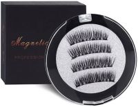 Магнітні вії на стрічці Magnetic Lashes Professional Eyelash 3D багаторазові накладні вії на магнітній основі в круглому футлярі 26 мм