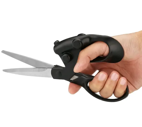 Швейні ножиці з лазерним покажчиком Laser Scissors LP01 21 см кравецькі ножиці для крою та шиття з лазером для точного розрізання тканини та паперу