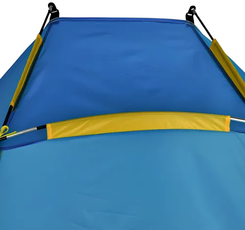 Пляжний двомісний намет-тент «Ракушка» Send Tent WM-0T103, синій, 210×120×105 см — автоматичний туристичний намет-тент із каркасом для кемпінгу