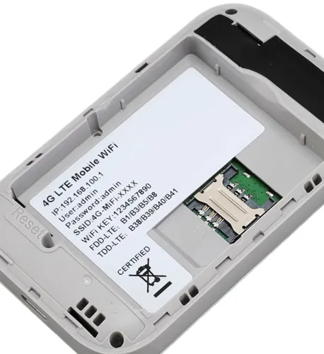 Портативний роутер модем з екраном Wireless Mobile Wi-Fi Pro MF68E 4G/5G акумуляторний вай фай маршрутизатор зі слотом сім карти і знімною батареєю