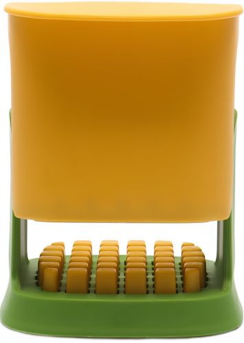 Подрібнювач для овочів Vegetable Chopper 2 в 1 кухонна Ручна овочерізка з двома змінними насадками для нарізки картоплі на скибочки і кубики