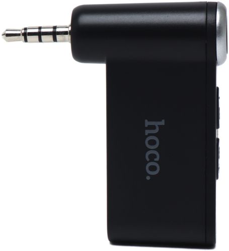 Автомобильный Bluetooth адаптер Hoco E58 140 mAh беспроводной трансмиттер для магнитолы, авто FM ресивер, модулятор в машину с блютуз AUX 3.5 мм