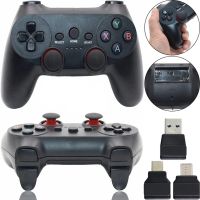 Бездротовий джойстик геймпад Game Pad CM - 019 для PC Android з адаптерами, ігровий контролер 2,4 G для комп'ютера і телефону від батарейок Чорний