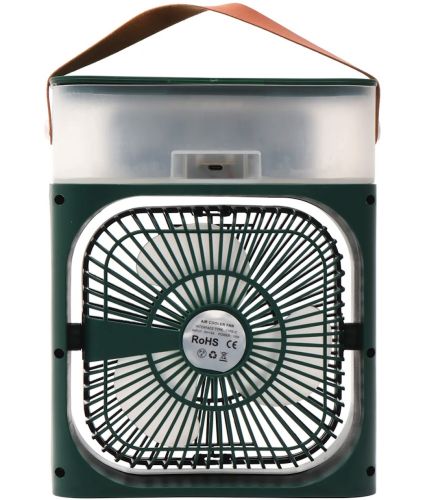 Настільний вентилятор зі зволожувачем Air Cooler Fan CX-39 600 мл кондиціонер з водяним охолодженням повітря, відсіком для льоду і RGB підсвічуванням від USB