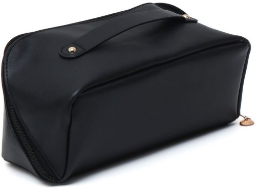 Косметичка органайзер для зберігання косметики Rose of Mon's Land Beauty Box Bag жіноча Дорожня сумка з ручкою, водонепроникна Mons Чорна