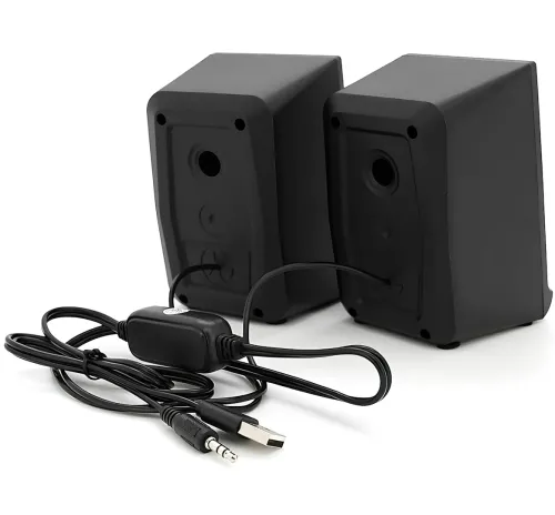 Проводные компьютерные колонки Jedel S-578 2.0 6W стерео RGB колонка с регулировкой громкости, акустика с подсветкой для ПК и ноутбука от USB