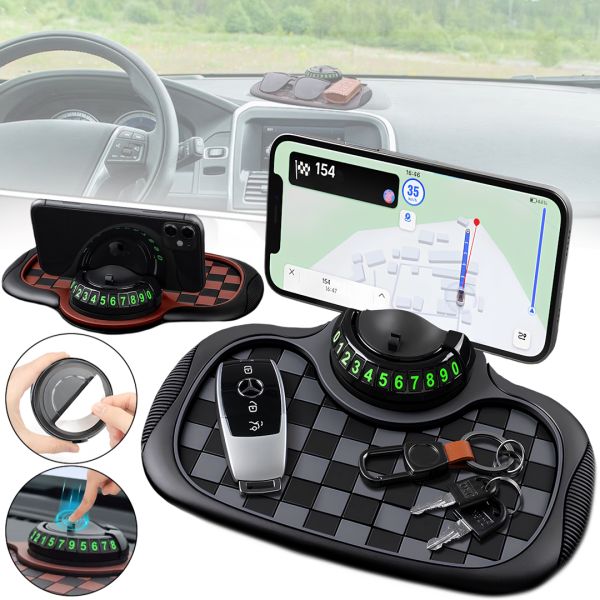 Протиковзкий автомобільний килимок Car Dashboard Mat AND 5238 органайзер підставка на приладову панель для телефону, паркувальна карта на торпеду