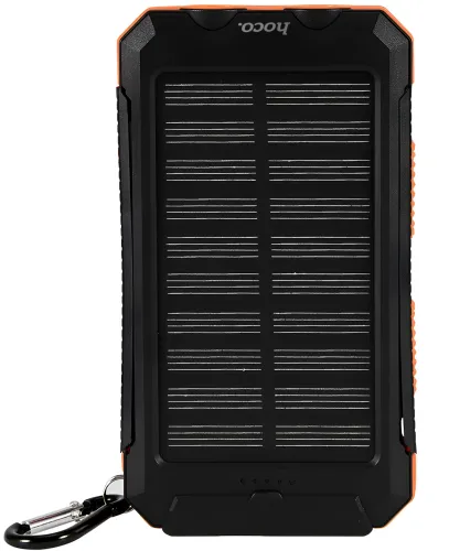 Портативний зарядний пристрій HOCO J164 Power Bank 8000mAh з сонячною панеллю і ліхтариком Solar 10W зовнішній акумулятор повербанк для зарядки
