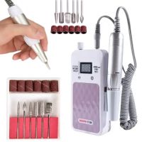 Професійний акумуляторний фрезер для манікюру і педикюру Portable Nail Drill YT-928 35000rpm обертів, апарат для обробки нігтів з насадками