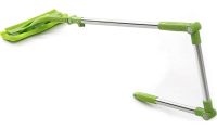 Швабра для чистки окон MOP AA11-2 Supretto телескопическая щетка для мытья стекла со скребком насадкой из микрофибры телескопической ручкой 193Х28 см