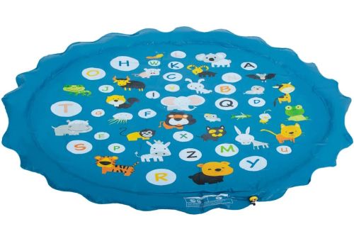 Дитячий фонтанчик Swimming Ring 3 в 1 надувний розвиваючий міні басейн 170 см підлоговий ігровий килимок з навчальними малюнками для дітей від 1 року