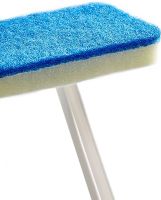 Щітка для чищення ванни і плитки Glass Eraser LY-516 2 в 1 трапецієподібна губка для миття підлоги, стін і вікон з довгою ручкою і змінними насадками