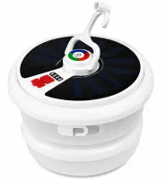 Акумуляторний ліхтар із RGB-стрічкою Camping Light YX-669 — підвісна LED-лампа на сонячній батареї з гірляндою довжиною 10 м та гачком для кемпінгу, USB YX669