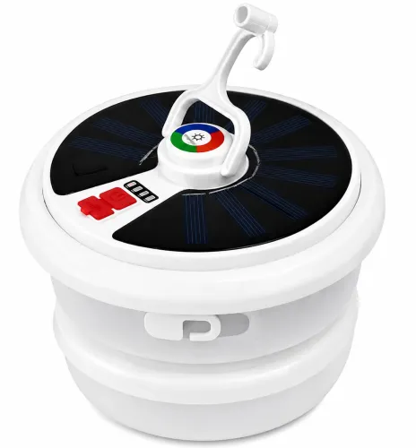 Акумуляторний ліхтар із RGB-стрічкою Camping Light YX-669 — підвісна LED-лампа на сонячній батареї з гірляндою довжиною 10 м та гачком для кемпінгу, USB YX669