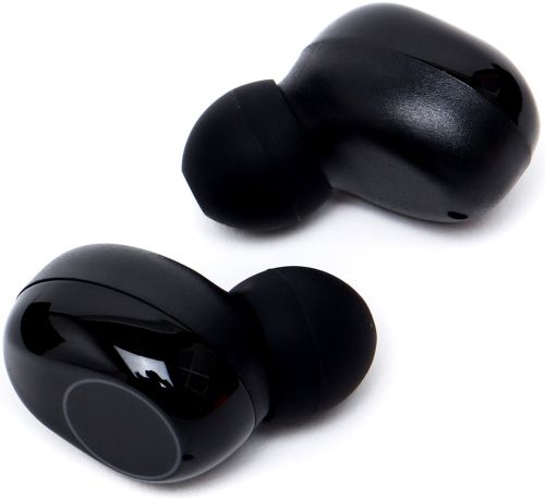 Беспроводные Bluetooth наушники M 90 PRO Black вакуумные блютуз наушники с микрофоном, Led дисплеем и индикатором заряда в кейсе USB M90 Черные